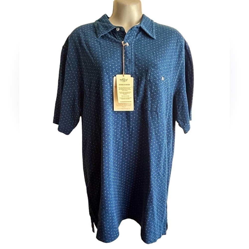 Weatherproof Vintage 1948 Índigo Blue Polo • NWT • Size: Medium